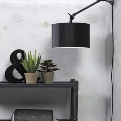 It's About Romi Appliques Murales Et Spots Applique Noire Flexible Et Abat-jour Noir L65cm -Luminaires Soldes 2022 applique noire flexible et abat jour noir l65cm 2