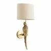 Maisons Du Monde Appliques Murales Et Spots Applique Perroquet Doré Et Abat-jour En Coton écru -Luminaires Soldes 2022 applique perroquet dore et abat jour en coton ecru 1000 15 24 217037 1