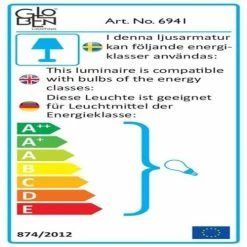 Globen Lighting Appliques Murales Et Spots Applique/plafonnier De Salle De Bain Métal/verre D16cm -Luminaires Soldes 2022 applique plafonnier de salle de bain metal verre d16cm 2