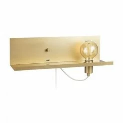 Girard Sudron Appliques Murales Et Spots Applique Tablette Avec Port USB En Métal Dorée L50cm -Luminaires Soldes 2022 applique tablette avec port usb en metal doree l50cm 2