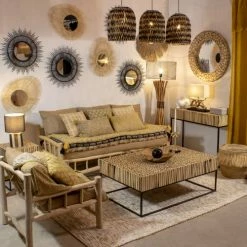 Pirouette Paris Suspensions Cache Ampoule En Jonc De Mer Noir -Luminaires Soldes 2022 cache ampoule en jonc de mer noir 3