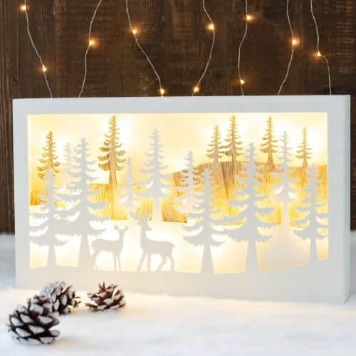 Maisons Du Monde Décorations Lumineuses De Noël Déco De Noël Lumineuse Décor Coloris Blanc Et Naturel 4 Maisons Du Monde Décorations Lumineuses De Noël Déco De Noël Lumineuse Décor Coloris Blanc Et Naturel – Image 2