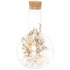 Maisons Du Monde Guirlandes Et Décorations Lumineuses Déco Lumineuse En Verre Avec Fleurs Séchées
