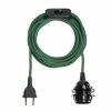 Hoopzi Suspensions Fil électrique En Tissu Luminaire Vert 4,5m -Luminaires Soldes 2022 fil electrique en tissu luminaire vert 4 5m