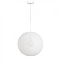 La Case De Cousin Paul Suspensions Globe Blanc D36cm