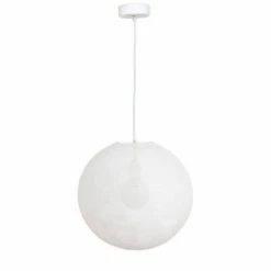 La Case De Cousin Paul Suspensions Globe Blanc D36cm -Luminaires Soldes 2022 globe blanc d36cm 3