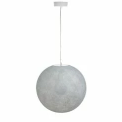 La Case De Cousin Paul Suspensions Globe Light Acier Ø 36cm -Luminaires Soldes 2022 globe light acier oe 36cm 4