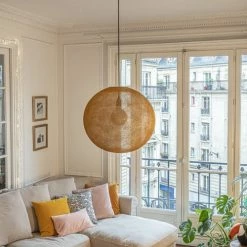 La Case De Cousin Paul Suspensions Globe Light XL Tabac Ø 50cm -Luminaires Soldes 2022 globe light xl tabac oe 50cm 2