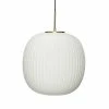 Hubsch Suspensions Grande Suspension En Verre Blanc -Luminaires Soldes 2022 grande suspension en verre blanc