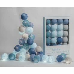 La Case De Cousin Paul Guirlandes Et Décorations Lumineuses Guirlande Lumineuse Bleue Et Grise -Luminaires Soldes 2022 guirlande lumineuse bleue et grise 2