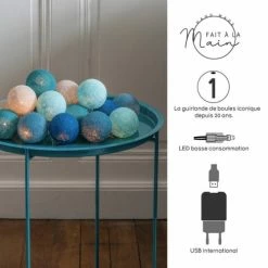 La Case De Cousin Paul Guirlandes Et Décorations Lumineuses Guirlande Lumineuse Bleue Et Grise -Luminaires Soldes 2022 guirlande lumineuse bleue et grise 3