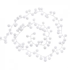 Maisons Du Monde Guirlandes Et Cimiers Guirlande Lumineuse Boules Blanches 128 LED L600
