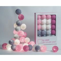 La Case De Cousin Paul Guirlandes Et Décorations Lumineuses Guirlande Lumineuse Rose Et Gris -Luminaires Soldes 2022 guirlande lumineuse rose et gris 2