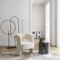 Maisons Du Monde Lampadaires Lampadaire 2 Cerclages En Metal Noir Mat H169 -Luminaires Soldes 2022 lampadaire 2 cerclages en metal noir mat h169 1000 5 10 210873 4