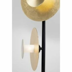 Kare Design Lampadaires Lampadaire 3 Disques En Acier Doré Et Marbre H160 -Luminaires Soldes 2022 lampadaire 3 disques en acier dore et marbre h160 2
