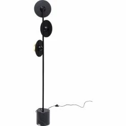 Kare Design Lampadaires Lampadaire 3 Disques En Acier Doré Et Marbre H160 -Luminaires Soldes 2022 lampadaire 3 disques en acier dore et marbre h160 4