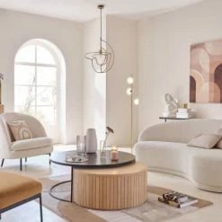 Maisons Du Monde Lampadaires Lampadaire 3 Globes En Verre Et Métal Doré H153 -Luminaires Soldes 2022 lampadaire 3 globes en verre et metal dore h153 1000 9 28 210112 3