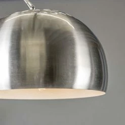 QAZQA Lampadaires Lampadaire à Arc En Acier Inoxydable Acier -Luminaires Soldes 2022 lampadaire a arc en acier inoxydable acier 5