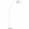 ATHM DESIGN Lampadaires Lampadaire Abat Jour Et Pied Métal Blanc