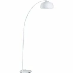 ATHM DESIGN Lampadaires Lampadaire Abat Jour Et Pied Métal Blanc
