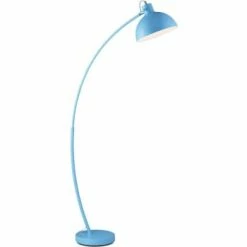ATHM DESIGN Lampadaires Lampadaire Abat Jour Et Pied Métal Bleu -Luminaires Soldes 2022 lampadaire abat jour et pied metal bleu 2