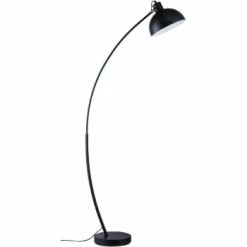 ATHM DESIGN Lampadaires Lampadaire Abat Jour Et Pied Métal Noir