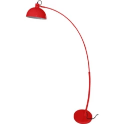 ATHM DESIGN Lampadaires Lampadaire Abat Jour Et Pied Métal Blanc -Luminaires Soldes 2022 lampadaire abat jour et pied metal rouge 2