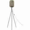 ATHM DESIGN Lampadaires Lampadaire Abat Jour Rotin Beige Et Pieds Métal Noir -Luminaires Soldes 2022 lampadaire abat jour rotin beige et pieds metal noir