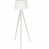 ATHM DESIGN Lampadaires Lampadaire Abat Jour Tissu Blanc Et Pied Métal -Luminaires Soldes 2022 lampadaire abat jour tissu blanc et pied metal 10