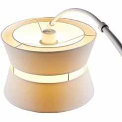 ATHM DESIGN Lampadaires Lampadaire Abat Jour Tissu Blanc Pied Métal -Luminaires Soldes 2022 lampadaire abat jour tissu blanc pied metal 3