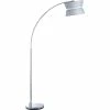 ATHM DESIGN Lampadaires Lampadaire Abat Jour Tissu Gris Pied Métal -Luminaires Soldes 2022 lampadaire abat jour tissu gris pied metal