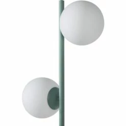 ATHM DESIGN Lampadaires Lampadaire Abat Jour Verre Pied Metal Brossé Bleu -Luminaires Soldes 2022 lampadaire abat jour verre pied metal brosse bleu 2