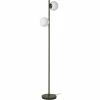 ATHM DESIGN Lampadaires Lampadaire Abat Jour Verre Pied Metal Brossé Vert Kaki -Luminaires Soldes 2022 lampadaire abat jour verre pied metal brosse vert kaki 2