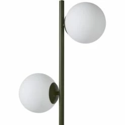 ATHM DESIGN Lampadaires Lampadaire Abat Jour Verre Pied Metal Brossé Vert Kaki -Luminaires Soldes 2022 lampadaire abat jour verre pied metal brosse vert kaki 4