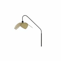 Wadiga Lampadaires Lampadaire Arc Métal Noir Et Abat-jour Rotin Synthétique 45x72x165cm -Luminaires Soldes 2022 lampadaire arc metal noir et abat jour rotin synthetique 45x72x165cm 1