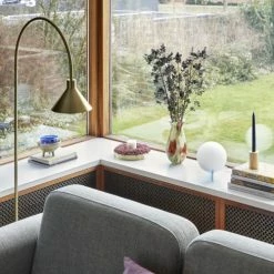 Hubsch Lampadaires Lampadaire Avec Base En Marbre En Noir Et Laiton -Luminaires Soldes 2022 lampadaire avec base en marbre en noir et laiton 5