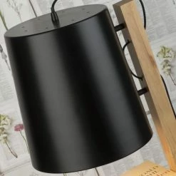 It's About Romi Lampadaires Lampadaire Avec étagères Métal/bois Noir H168cm -Luminaires Soldes 2022 lampadaire avec etageres metal bois noir h168cm 4