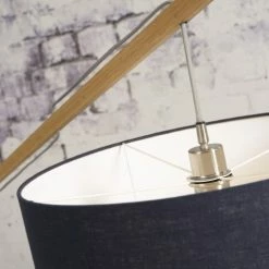 Good & Mojo Lampadaires Lampadaire Bambou/lin Gris Clair H207cm -Luminaires Soldes 2022 lampadaire bambou lin gris clair h207cm 4