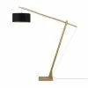 Good & Mojo Lampadaires Lampadaire Bambou/lin Gris H207cm -Luminaires Soldes 2022 lampadaire bambou lin gris h207cm