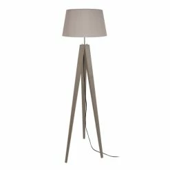 Tosel Lampadaires Lampadaire Bois Taupe
