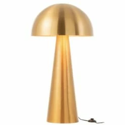 Meubles & Design Lampadaires Lampadaire Champignon En Métal Doré