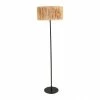 Decoratie Lampadaires Lampadaire Droit Métal Ambre Abat-jour Raphia H140cm -Luminaires Soldes 2022 lampadaire droit metal ambre abat jour raphia h140cm