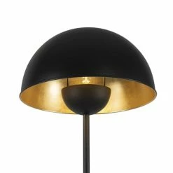 QAZQA Lampadaires Lampadaire En Acier Noir -Luminaires Soldes 2022 lampadaire en acier noir 12