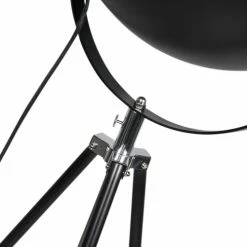 QAZQA Lampadaires Lampadaire En Acier Noir -Luminaires Soldes 2022 lampadaire en acier noir 19