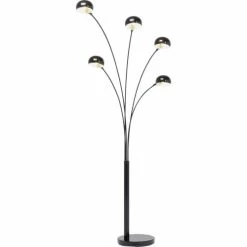Kare Design Lampadaires Lampadaire En Acier Noir Mat 5 Abat-jours H201 -Luminaires Soldes 2022 lampadaire en acier noir mat 5 abat jours h201 3