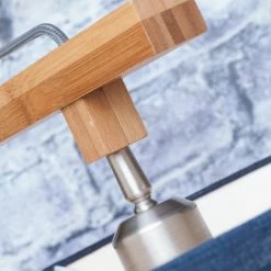 Good & Mojo Lampadaires Lampadaire En Bambou Abat-jour En Lin Gris Clair, H. 174cm -Luminaires Soldes 2022 lampadaire en bambou abat jour en lin gris clair h 174cm 2