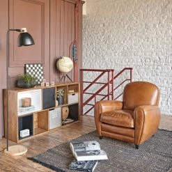 Maisons Du Monde Lampadaires Lampadaire En Bois D'acacia Et Métal Noir H162 -Luminaires Soldes 2022 lampadaire en bois d acacia et metal noir h162 1000 9 1 221196 3