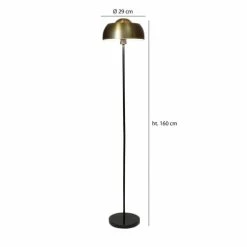 Pirouette Paris Lampadaires Lampadaire En Marbre Et Métal Noir Et Doré H160 -Luminaires Soldes 2022 lampadaire en marbre et metal noir et dore h160 5