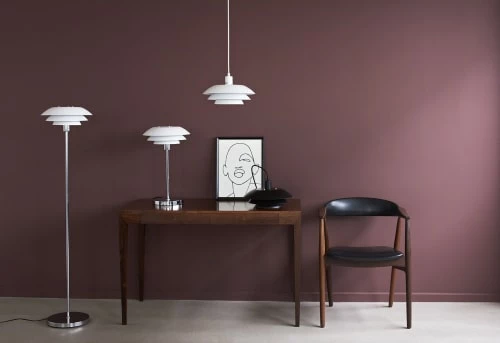 Dyberg Larsen Lampadaires Lampadaire En Métal Blanc Mat, H 133 Cm D 31 Cm 4 Dyberg Larsen Lampadaires Lampadaire En Métal Blanc Mat, H 133 Cm D 31 Cm – Image 2