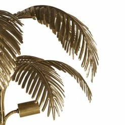 Nouvelles versions -Luminaires Soldes 2022 lampadaire en metal dore decoupe feuilles de palmier h164 1000 10 4 222880 4